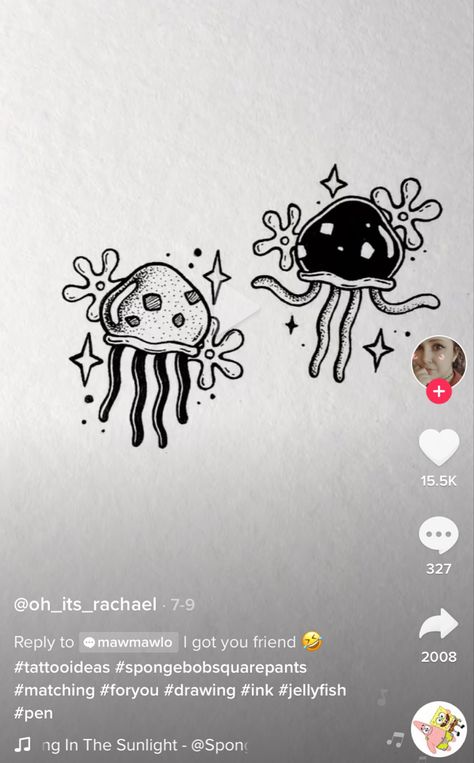 Best friend spongebob inspired tattoos Best Friend Spongebob, Traditional Tattoos Japanese, Tattoos Jellyfish, Tattoo Friendship, Tattoos Celtic, Small Best Friend Tattoos, Tattoos Abstract, Spongebob Tattoo, Tattoos Japanese