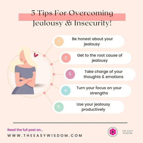 how to overcome jealousy Why Am I So Jealous, Relationship Jealousy, How To Overcome Jealousy, Overcome Jealousy, Relationship Insecurity, Jealousy Jealousy, Overcoming Jealousy, Counseling Techniques, Jealous Of You