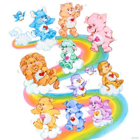 <3 Glücksbärchis <3 Learning Pictures, Care Bear Tattoos, Care Bears Vintage, Care Bear Party, Care Bears Cousins, 80s Cartoons, Cartoon Tattoos, Bear Art, Care Bear