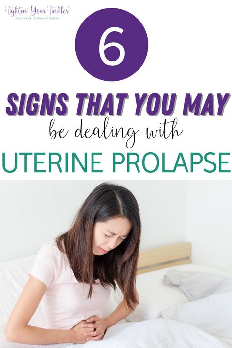 Whether you know something isn't quite right in your body, or you know for sure you're dealing with uterine prolapse and are looking treatments that aren't invasive, this post is for you! We're sharing 6 signs that you may be dealing with uterine prolapse, and what we recommend as next best steps for healing. Plus, be sure to sure to try our FREE at-home technique today, we promise it will feel good! Uterine Prolapse Symptoms, Prolapsed Uterus Symptoms, Prolapsed Uterus, Uterine Polyps, Pelvic Floor Exercise, Silent Reflux, Pelvic Floor Muscle Exercise, Uterine Prolapse, Still Healing