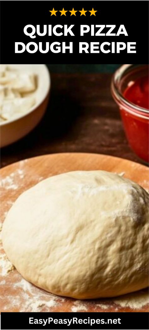 Looking for a fast and simple pizza dough that still gives you that authentic Italian taste? This quick Italian pizza dough is perfect for weeknights when you're craving homemade pizza without the fuss. With just a few ingredients you likely already have in your pantry, you'll whip up a delicious, crispy crust in no time. Perfect for holding all your favorite toppings, this recipe will have you making pizza gatherings a weekly tradition. Enjoy a classic dish with your family that's both easy and fun to make! Rustic Pizza Dough Recipe, Easy Italian Pizza Dough, Fast Pizza Dough, Quick Easy Pizza Dough, Quick And Easy Pizza Dough, Pizza Dough Recipe Quick, Pizza Crust Recipe Easy, Homemade Italian Pizza, Quick Pizza Dough