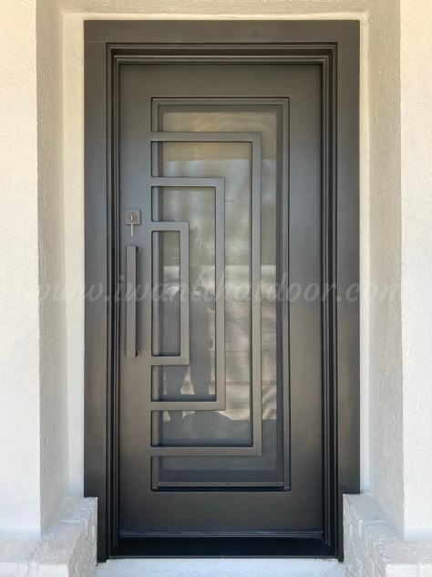 Main Door Iron Design, Main Door Steel Design, Ms Door Design Entrance, Single Iron Door Design Front Entry, Iron Entrance Doors, Main Door Design Entrance Iron, Iron Single Door Design, Single Iron Door Design, Iron Safety Door Design