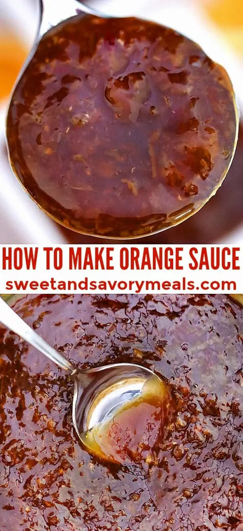 Orange Chicken Sauce Recipe, Orange Chicken Sauce, Sauce Video, Sweet Video, How To Make Orange, Chinese Stir Fry, Chicken Sauce, Asian Sauce, Savory Meals