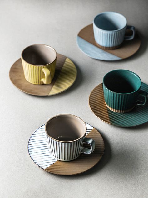 Ceramic coffee cups