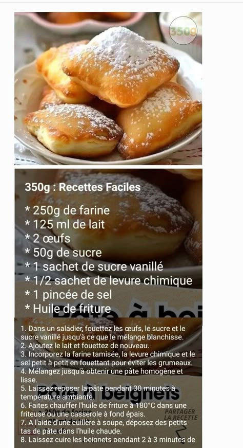 Desserts Faciles, Cuisine Recipes, Beignets, Nutella, Donuts, Meal Planning, Biscuits, Pastry, Chef