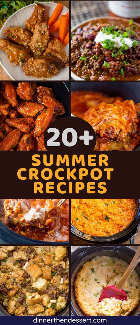 Recipes For Summer Dinner, Meals For Summer, Summer Crockpot, Summer Crockpot Recipes, Slow Cooker Dinner Recipes, Crock Pot Dinners, Easy Crockpot Dinners, Easy Dinner Recipes Crockpot, Crockpot Ideas