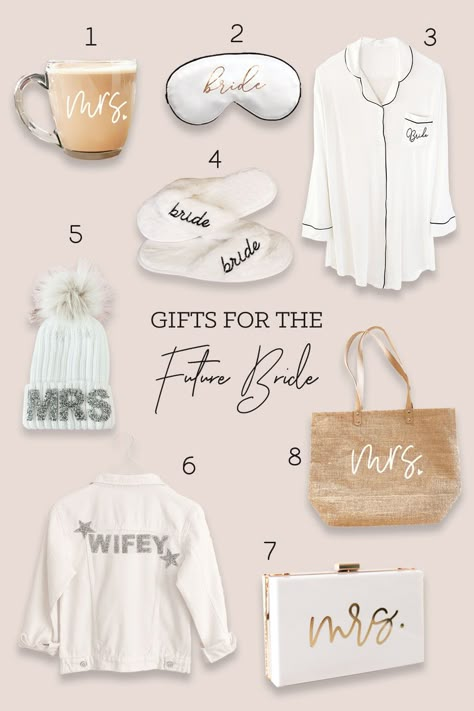 Personalized Bride Gifts, Cricut Bride Gifts, Wedding Day Essentials The Bride, Bridal Shower Gifts For Bride Ideas, Bridal Merchandise, Bridal Shower Gift Ideas For The Bride, Bride Necessities, Bachelorette Gift Ideas For Bride, Bride Cricut