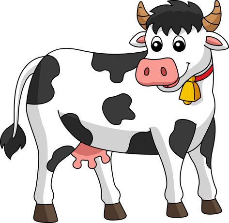 Cows Cartoon, Cow Cartoon Drawing, Animated Cow, Cow Clip Art, Cow Cartoon Images, Cartoon Cows, Farm Animals For Kids, School Profile, Printable Cow