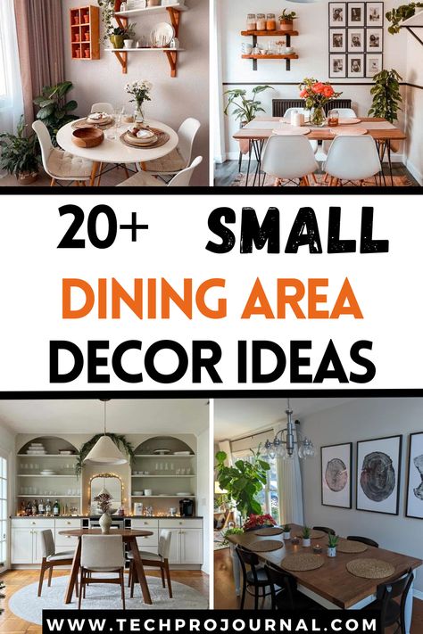 I’m loving these small dining area decor ideas that add personality and function to compact dining spots. Discover ways to style your space with minimal decor that maximizes style without cluttering your small dining area. Small Dining Room Area Ideas, Dining Room In Small Apartment, Small Dining Apartment Ideas, Small Apt Dining Room Ideas, Best Table For Small Dining Room, Small Table Kitchen Ideas, Small Spaces Dining Area, Small Dining Area Decor Ideas, Small Corner Dining Room Ideas