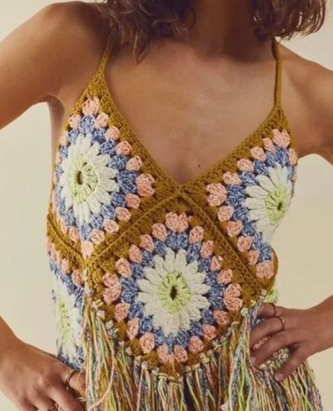 Fun, flowy, and comfy - every boho gal's dream and exactly what the Halsey Crochet Fringe Top is!⁠ ⁠ Crochet Top Fringe, Crochet Fringe Top, Three Bird Nest, Three Birds, Crochet Fringe, Fringe Top, Halsey, May 17, Knitting Crochet