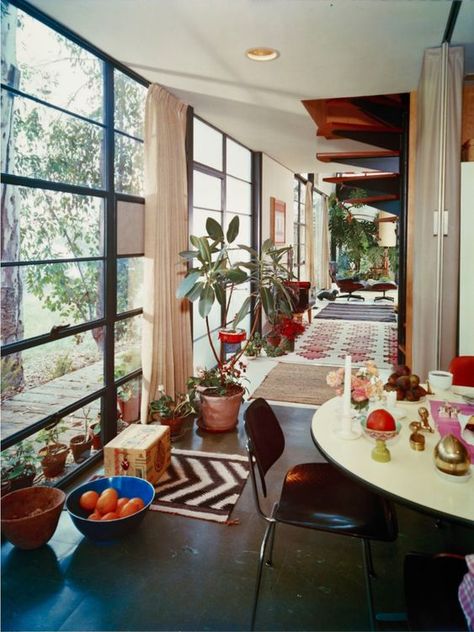 The Materials of the Eames House | Eames Foundation 60s Interior, Eames House, Case Study Houses, Decor 2024, Modern Vintage Decor, Casa Vintage, Charles & Ray Eames, Design Del Prodotto, Ray Eames