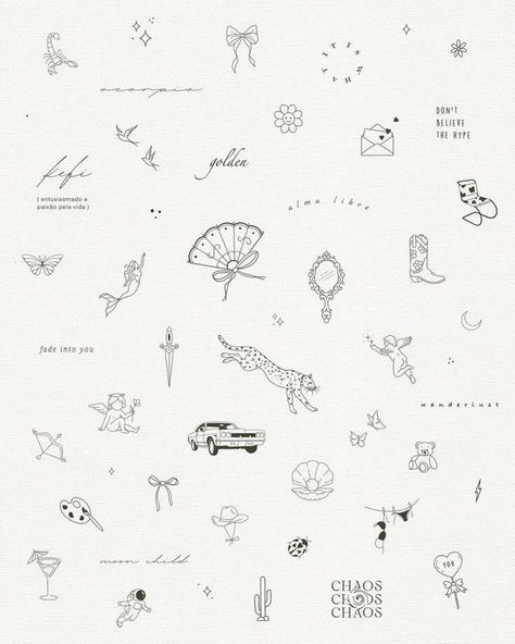 Small Elegant Tattoos, Piano Tattoo, Minimalist Symbols, Sparkle Tattoo, Small Girly Tattoos, Flash Designs, Tattoo Templates, Ink Inspiration, Tattoo Lettering Fonts