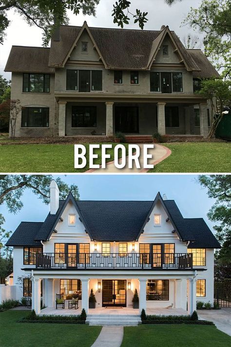 House Makeovers, House Before And After, Home Exterior Makeover, Exterior Makeover, Exterior Remodel, After Pictures, Before And After Pictures, Mug Design, Home Design Decor