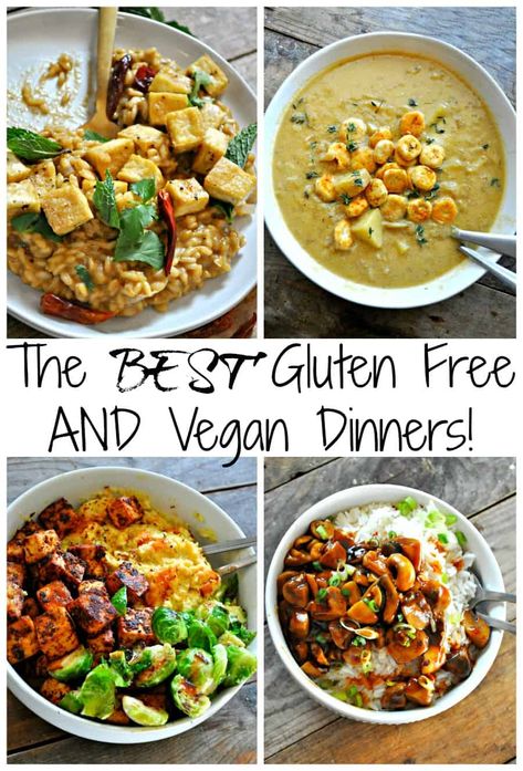 The Best Gluten-Free Vegan Dinners - Rabbit and Wolves Gf Vegan Recipes, Vegan Gf Recipes, Rabbit And Wolves, Vegan Gluten Free Dinner, Gluten Free Vegetarian Recipes, Gluten Free Meals, Gluten Free Vegan Recipes, Gluten Free Recipes For Dinner, Cake Vegan