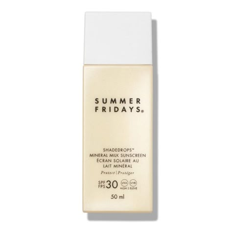 Summer Fridays Face Wash, Summer Friday Skincare, Summer Fridays Moisturizer, Summer Fridays Sunscreen, Summer Fridays Skincare, Sunscreen Aesthetic, Sunscreen For Sensitive Skin, Summer Friday, Sephora Skin Care