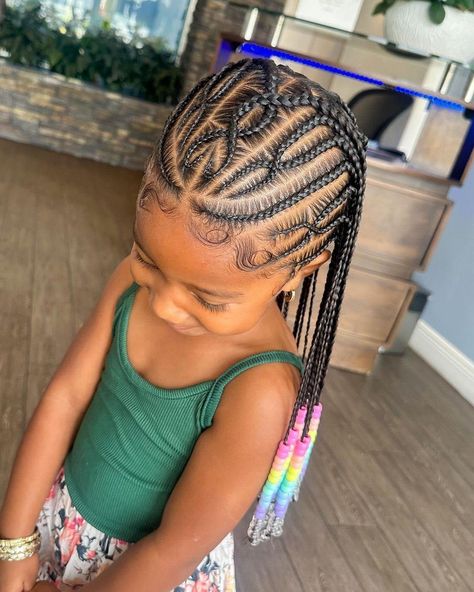 First Day Of School Hairstyles Kids Black, Cornrows Braids Hairstyles For Kids, Braided Hairstyles For 10 Years, Back To School Hair Styles Black Kids, Cute Kid Hairstyles Braided, Cornrow Kids Hairstyles, Baby Girl Braided Hairstyles Black, Toddler Braided Hairstyles Girl Black, Braids For 6th Graders