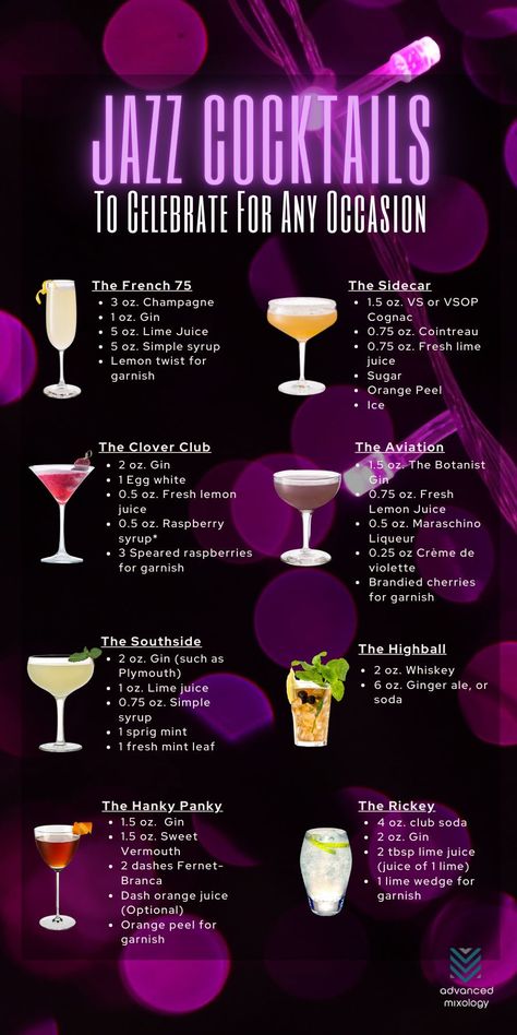 Cocktails Classic, Bartender Drinks Recipes, Unique Cocktail Recipes, Clover Club, Sonny Cher, Bartender Drinks, Cocktail Names, Fall In Love Again, Cocktail Drinks Alcoholic