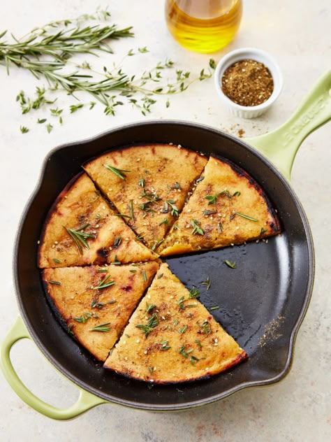 Chickpea Flour Flatbread Recipe, Chickpea Flatbread, Gluten Free Flatbread, Chick Pea, Za Atar, Flatbread Recipes, Vegan Bread, Baileys Irish Cream, Chickpea Flour