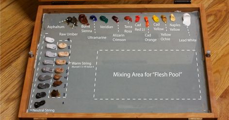 David Kassan, Portrait Palette, Munsell Color System, Skin Palette, Work Planning, Oil Painting Tips, Color Mixing Chart, Painters Palette, Art Theory