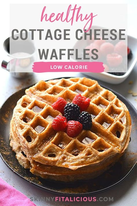 Low Calorie Chaffle Recipe, High Protein Waffles Greek Yogurt, Low Calorie Cottage Cheese Pancakes, Low Calorie Protein Waffles, Keto Cottage Cheese Waffles, Oatmeal Cottage Cheese Waffles, Cottage Cheese Waffles Keto, Healthy Waffles Low Calorie, Low Cal Waffle Recipe