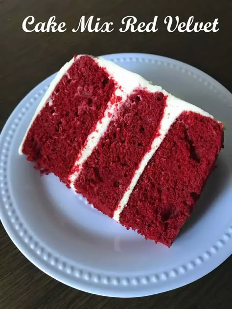 4 Inch Red Velvet Cake, Box Cake Without Eggs, Small Red Velvet Cake Recipe, Small Red Velvet Cake, Red Velvet Box Cake, 6 Inch Cakes, Cake Without Eggs, Cake For Two Recipe, Single Layer Cake