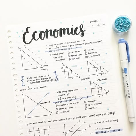 Economics Notes, Ilmu Ekonomi, Economics Lessons, Notes Inspo, Note Ideas, Organization Notes, College Notes, Business Notes, Math Notes