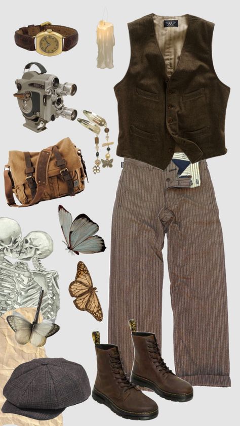 Jungle Theme Outfit, Newsboy Outfit, Clothes For Drawing, Vintage Aesthetic Outfits, Swaggy Fits, Aesthetic Shopping, Enid Sinclair, Pretty Fits, Cap Outfit