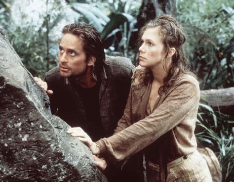 Romancing the Stone (1984) 80s Films, Nostalgic Movies, Kathleen Turner, Action Adventure Movies, Romancing The Stone, Space Princess, Michael Douglas, Fatal Attraction, Adventure Movie