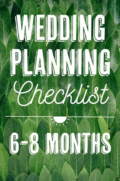 Your wedding is 6 months away and now is the time to start booking venues and sending out your save the dates. Check out our 6-8 month pre-wedding planning guide to help you stay on track!  #weddingplanning #weddingchecklist #weddingtimeline #infographic Wedding Planner Timeline, 6 Month Wedding Planning, Steps To Planning A Wedding, Wedding In 6 Months, Countdown Wedding, Wedding Checklist Timeline, Stacking Rings Wedding, Timeline Wedding, Gold Stacking Rings Wedding