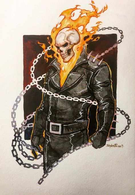 Ghost Rider Illustration, Ghost Rider Drawing, Ghost Rider Tattoo, Ghost Raider, Marvel Art Drawings, Ghost Rider Pictures, Ghost Rider Wallpaper, Book For Women, Andermatt