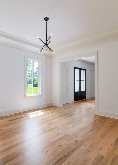 White Walls Natural Wood Floors, White Walls Light Wood Floors Living Rooms, White Walls Farmhouse, White Trims And White Walls, Flooring For White Walls, Light Wood Floor White Walls, White Walls Wood Floors Living Room, White Walls And Wood Floors, Wood Floor With White Trim