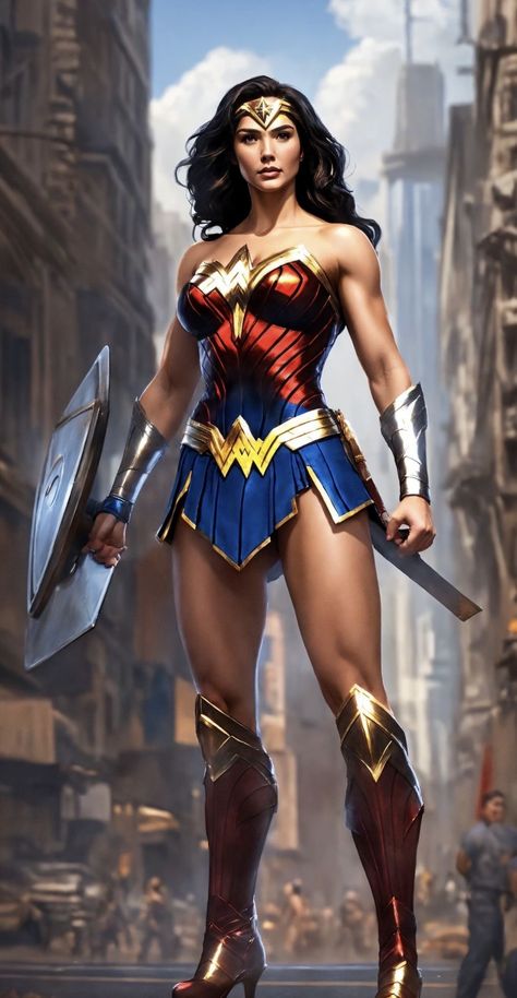 Female Superhero Poses, Stance Pose, Black Superwoman, Wonder Woman Diy, Amazons Wonder Woman, Wander Women, Artstation Concept Art, Marvel And Dc Characters, Wonder Woman Movie