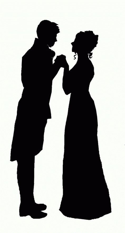 Silhouette Curio, Couple Silhouette, Poor Man, Jane Austin, Silhouette Stencil, Creative Lettering, Silhouette Art, Scan N Cut, Pride And Prejudice