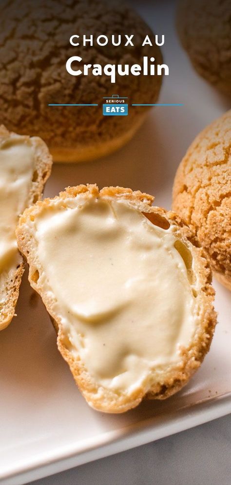 Choux Puff, Choux Cream, Choux Buns, Pastry Cream Recipe, Pastry Bread, Crispy Cookies, Bread Pastry, Choux Pastry, Cream Puff