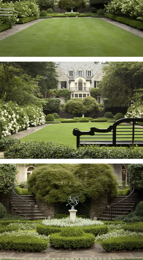 English Garden Design, Formal Garden, Classic Garden, Home Garden Design, Large Garden, Formal Gardens, Home Landscaping, French Garden, Garden Landscape Design