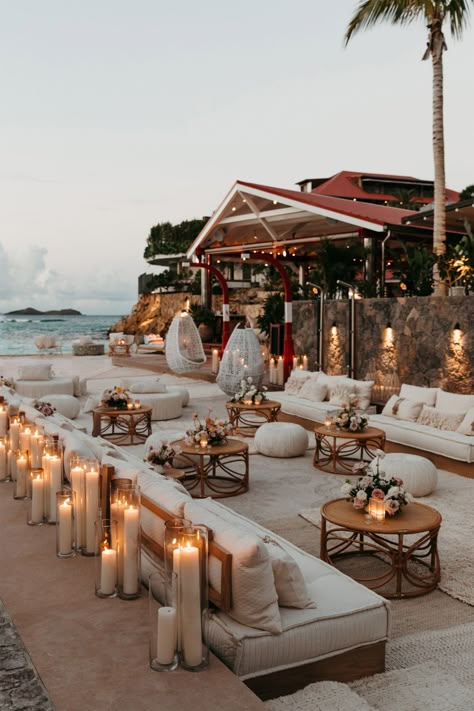 Devon Windsor, Dream Beach Wedding, Beach Bar, Dream Beach, Desi Wedding, בר מצווה, Wedding Vibes, Outdoor Seating, Outdoor Table