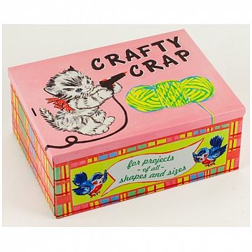 Crafty Crap Cigar Box Funny Postcards, Blue Q, Purse Gift, Cat Box, Tin Boxes, Hot Glue Gun, Craft Storage, My Wish List, Cool Ideas