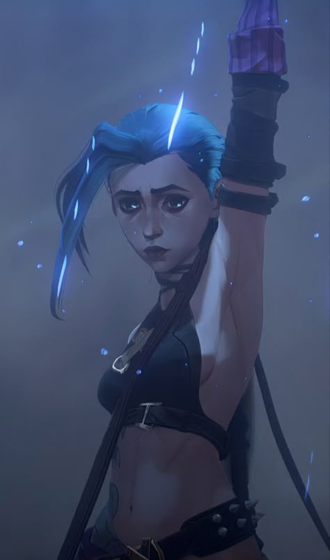 Arcane Art, League Of Legends Arcane, Arcane Jinx, Jinx Arcane, Jinx League Of Legends, League Of Legends Characters, Arcane League Of Legends, Riot Games, Lol League Of Legends