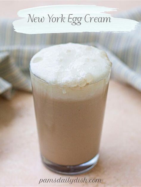 New York Egg Cream Egg Cream Recipe, Sugar Free Chocolate Syrup, Egg Cream, Slow Cooker Times, Homemade Hot Chocolate Mix, New York Girl, Winter Cooking, Food Log, Homemade Hot Chocolate