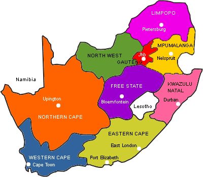 The 9 provinces- South Africa South African Map, South Africa Map, Provinces Of South Africa, Visit South Africa, Northern Cape, African Map, Beautiful Countries, Proudly South African, Eastern Cape