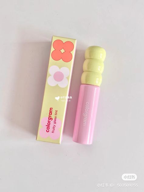 korean lip makeup product colorgram lip tint lipstick cute aesthetic pastel packaging D：503509255 Asian Makeup Packaging, Makeup Cute Packaging, Pastel Makeup Products, Korean Makeup Packaging, Cute Lip Balm Packaging, Cute Lipstick Packaging, Colorgram Lip Tint, Lip Tint Packaging Ideas, Lip Product Packaging