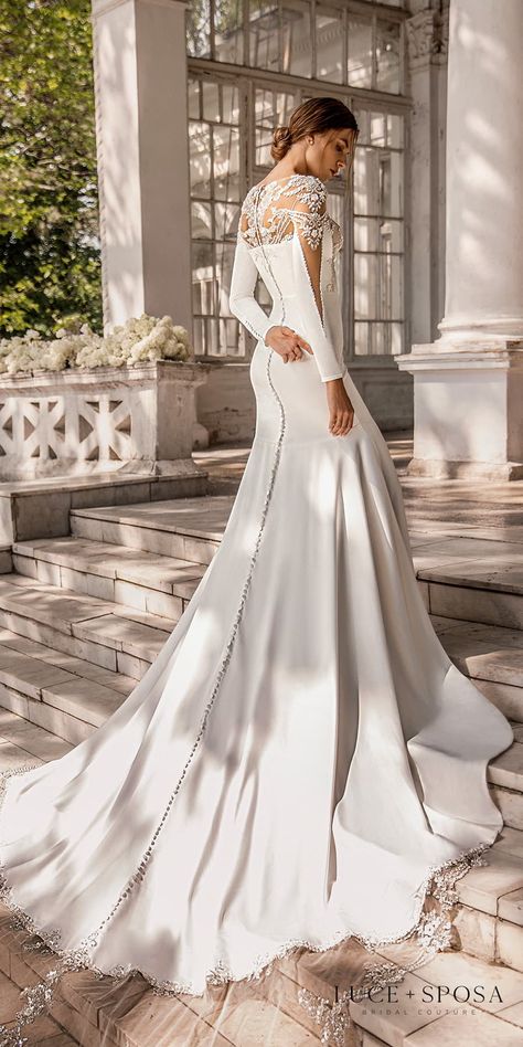 Wedding Dress Sparkly, Long Bridal Gown, Long Sleeve Wedding Dress, Princess Wedding Dress, White Wedding Dress, Evening Dress Fashion, Wedding Dress Sizes, فستان سهرة, Sleeve Wedding Dress