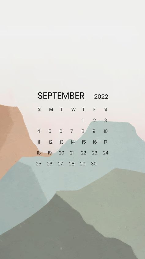 Download free vector of Mountain September monthly calendar iPhone wallpaper vector by Hein about background natural, wallpaper, calendar background, 2022, and aesthetic mobile wallpaper 3973912 Iphone Wallpaper Vector, Calendar September 2022, Calender 2022, Wallpaper Portrait, Minimalistic Wallpaper, September Wallpaper, Calendar September, Background Portrait, Calendar Background