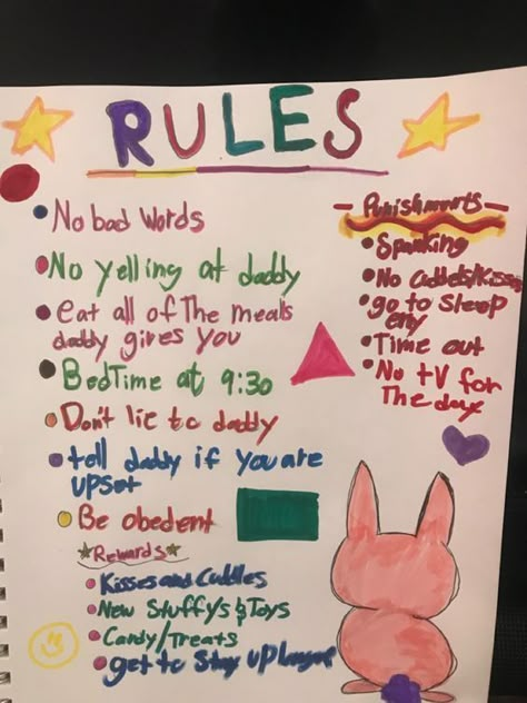 Little Headspace Rules, Rules For Princess, Rules For Littles With Caregivers, Little Spaces Ideas Rules, Littles Space Rules, Submissions Rules, Lil Space Aesthetic, Age Regressing Aesthetic, Princess Rules