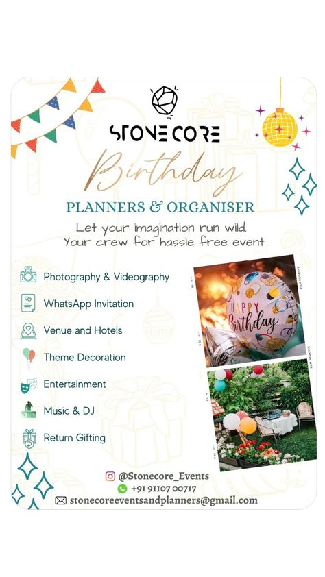 Birthday Planners hyderabad Birthday party organisers Birthday party decorators #birthdayhyderabad Birthday Planner, Birthday Theme Decoration, Party Organisers, Planner Organiser, Free Event, Entertainment Music, Coimbatore, Birthday Decoration, Event Photography