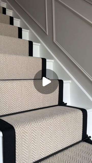 Floor Street | would you have a stair runner with or without stair rods? this is a hard choice 🤭

sale ends soon… shop the half price summer sale... | Instagram Stair Runner With Rods, Stair Runners Ideas, Stair Tread Ideas, Runner On Stairs, Hallway Stairs And Landing, Stairs Landing, Stairs Design Interior, Stair Rods, House Staircase