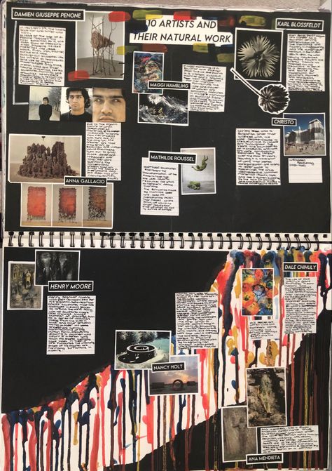 Artist Information Page, Gcse Artist Research Page Ideas, Artist Research Page A Level, Research Page Ideas, Photo Presentation Ideas, Process Book Design, Artist Research Page Gcse, Art Our World, Sketchbook Presentation