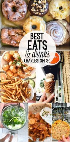 The BEST Eats & Drinks in Charleston, South Carolina! If you're traveling to Charleston, you need to eat at these places! South Carolina Food, Charleston Food, Charleston Travel Guide, School Function, Charleston Trip, Charleston Vacation, South Carolina Vacation, South Carolina Travel, Charleston Travel