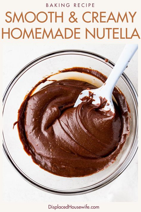 My love for Homemade Nutella knows no bounds! It's one of the easiest things you'll throw together, all you need is a food processor or high-speed blender. I like my chocolate hazelnut spread with a wee bit of texture, but feel free to make it extra smooth and creamy. Nutella is great stuffed in cookies (see my Nutella-Stuffed Chocolate Chip Cookies), smeared on toast or simply eaten with a spoon straight from the jar, it's that good! Healthy Nutella, Salsa Sauce, Homemade Nutella, Chocolate Hazelnut Spread, Nutella Recipes, Chocolate Nutella, Hazelnut Spread, On Toast, Chocolate Cream