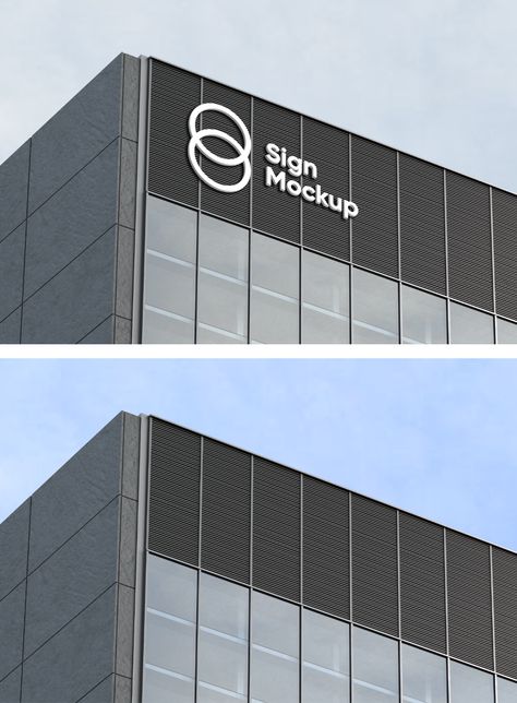 Building Sign Mockup — Mr.Mockup | Graphic Design Freebies Instagram Mockup Template, Building Mockup, Sign Mockup Free, Logo Mockup Design, Business Logo Design Ideas, Mockup Graphic Design, Instagram Mockup, Graphic Design Mockup, Graphic Design Freebies